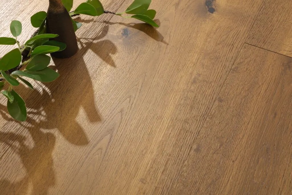 Engineered oak flooring in an interior