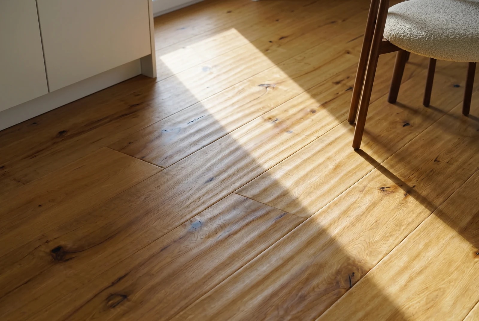 Engineered oak flooring in an interior