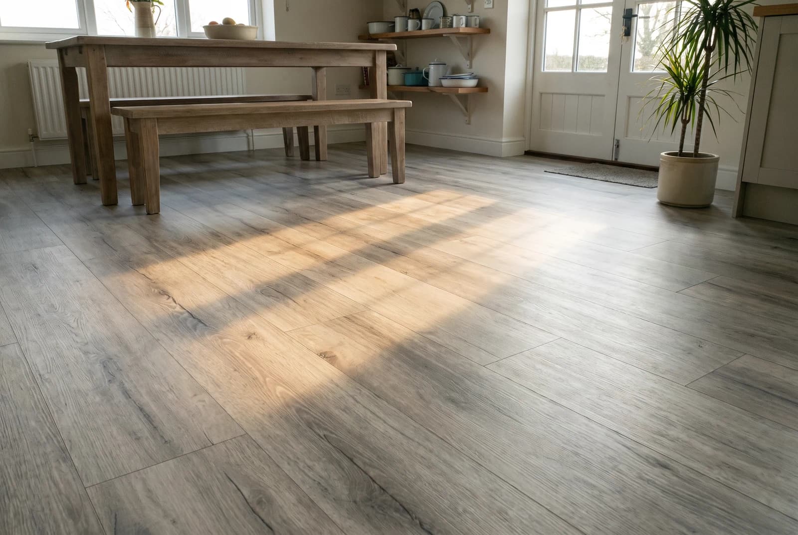Glue-down vinyl Oak Porto (Basic) in an interior