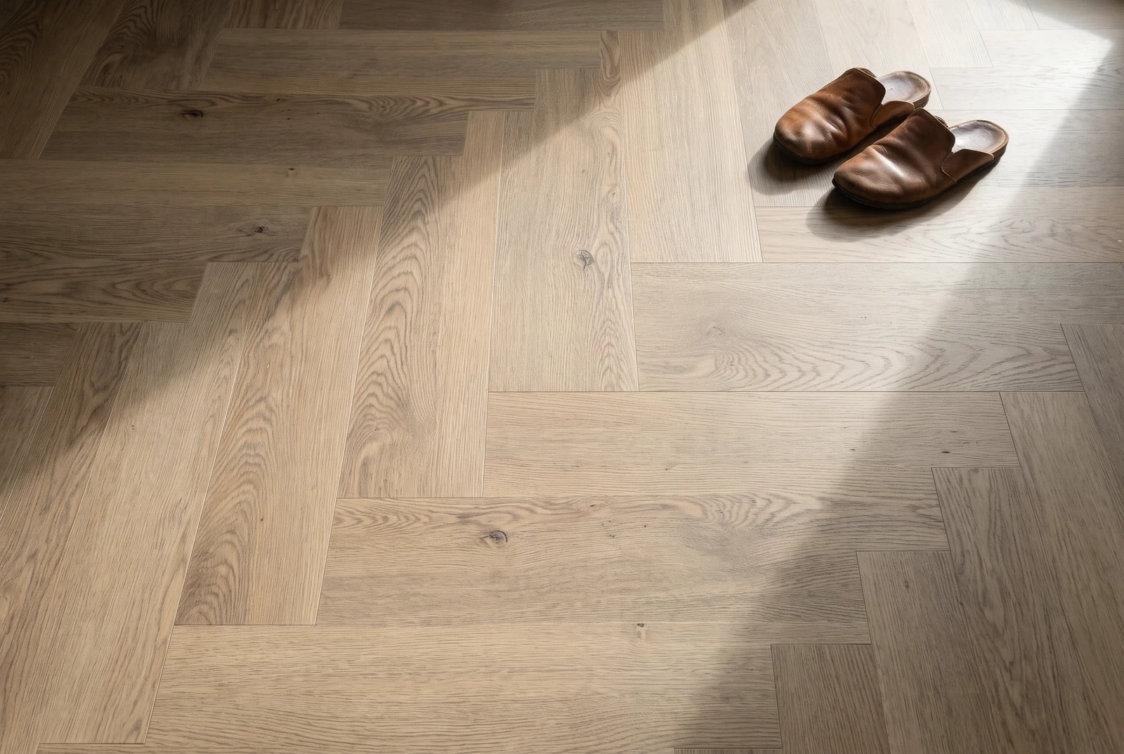 Vinyl flooring in an interior